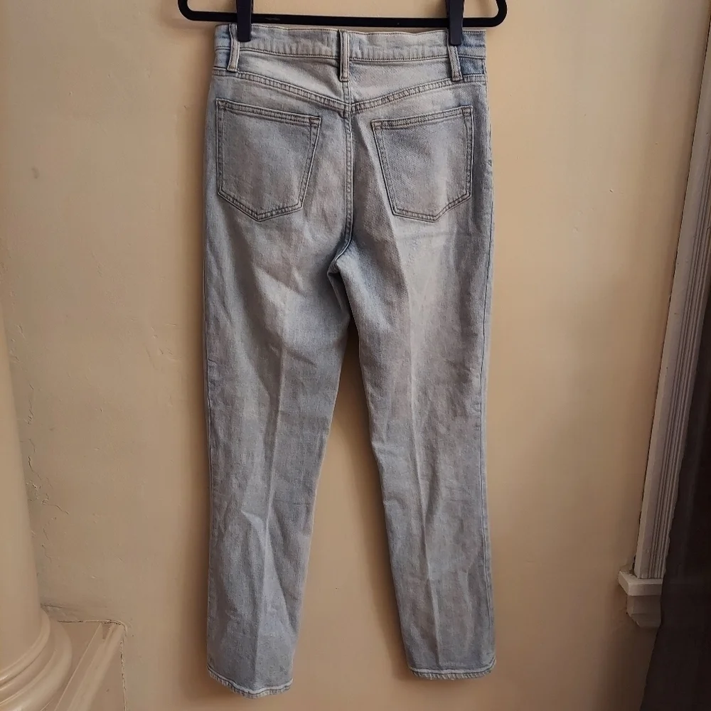 VINCE Lightwash High Waisted Straight Button Fly Jeans 30 - Picture 11 of 11